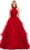 Ashley Lauren 11562 - Sleeveless Velvet High Neck Ballgown Ball Gowns 0 / Red