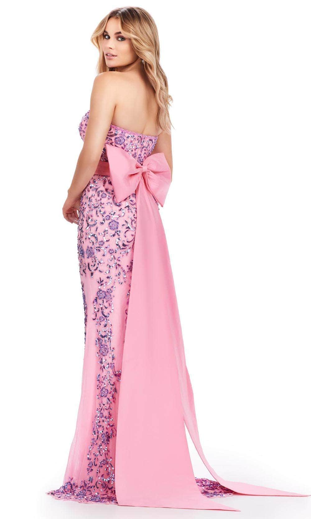ashley lauren pink bow dress ASHLEYlauren 4724 Sweetheart Bow Detail Cocktail Dress