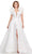 Ashley Lauren 11610 - Ruffle Sleeve Mikado Prom Dress Evening Dresses 00 / White
