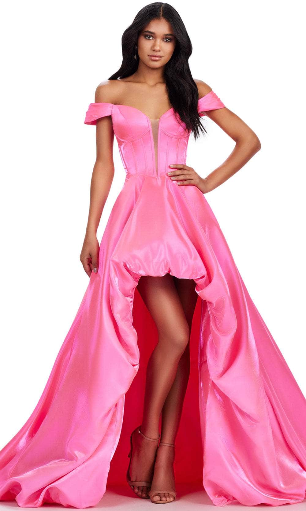 Ashley Lauren 11641 - Satin High Low Prom Dress 0 / Hot Pink - Shop Ashley Lauren dresses on Couture Candy at CoutureCandy.com Ashley Lauren 11641 - Satin High Low Prom Dress 0 / Hot Pink - Shop Ashley Lauren dresses on Couture Candy at CoutureCandy.com