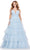 Ashley Lauren 11672 - Multi-Tiered Tulle Prom Dress Prom Dresses 00 / Sky