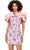 Ashley Lauren 4613 - Oversized Ruffled Neck Sheath Dress Cocktail Dresses 0 / Lilac/Pink