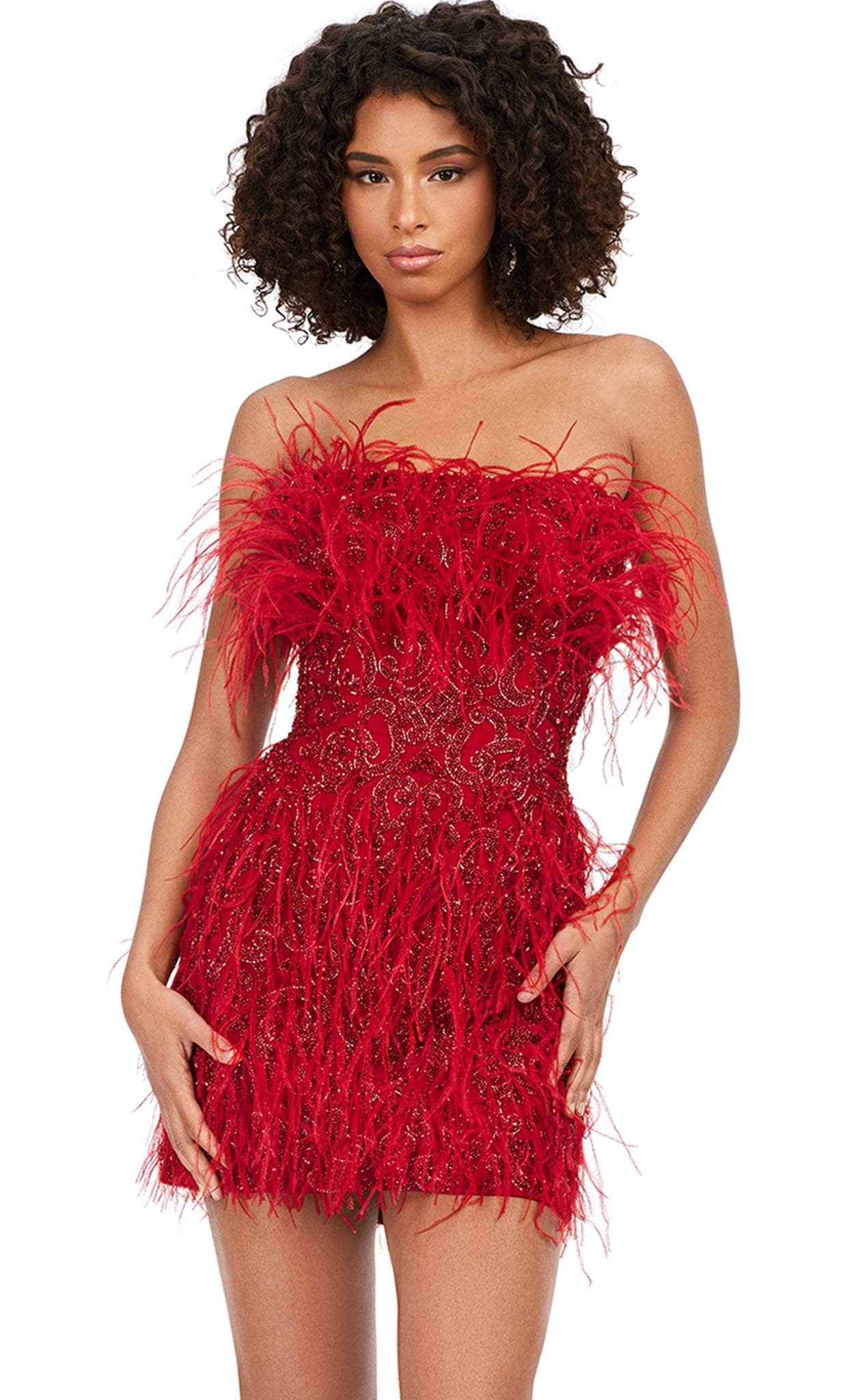 red feather cocktail dress Meet Me There Sequin Feather Mini Dress