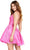 Ashley Lauren 4655 - Open Back Lace A-Line Dress Cocktail Dresses