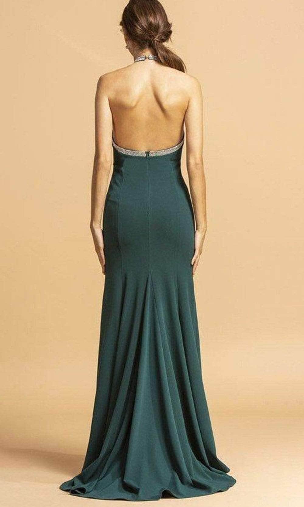Aspeed Design - D289 Halter Open Back Prom Dress XL / Burgundy - Shop Aspeed Design dresses on Couture Candy at CoutureCandy.com Aspeed Design - D289 Halter Open Back Prom Dress XL / Burgundy - Shop Aspeed Design dresses on Couture Candy at CoutureCandy.com