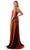 Aspeed Design D567 - Draped One Shoulder Evening Gown Evening Dresses