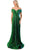 Aspeed Design L2727 - Pleated Off Shoulder Evening Gown Special Occasion Dress