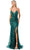 Aspeed Design L2755T - Strappy Back Glitter Prom Dress Prom Dresses XS / Hunter Green