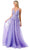 Aspeed Design L2780A - Plunging A-Line Evening Gown Special Occasion Dress
