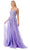 Aspeed Design L2780A - Plunging A-Line Evening Gown Special Occasion Dress XS / Lilac