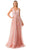 Aspeed Design L2780A - Plunging A-Line Evening Gown Special Occasion Dress XS / Mauve