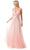 Aspeed Design P2114 - Floral Appliqued A-Line Prom Gown Special Occasion Dress
