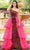 Ava Presley 27715 - Sequin Back Paneled Prom Dress Special Occasion Dress 00 / Black/Hot Pink