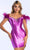 Ava Presley 27833 - Feather Ornate Fitted Cocktail Dress Special Occasion Dress 00 / Purple