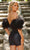 Ava Presley 28203 - Off Shoulder Sequin Romper Romper
