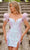Ava Presley 28212 - Feather Off Shoulder Cocktail Dress Special Occasion Dress 00 / Iridescent Lilac