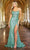Ava Presley 38855 - Geometric Sequin Prom Dress Special Occasion Dress 00 / Mint