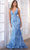 Ava Presley 39204 - Sequin Mermaid Prom Dress Special Occasion Dress 00 / Light Blue