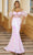 Ava Presley 39205 - Illusion Midriff Prom Dress Special Occasion Dress 00 / Iridescent Blush