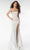 Ava Presley 39253 - Sequin Polka Dot Printed Strapless Prom Dress Special Occasion Dress 00 / White