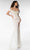 Ava Presley 39258 - Off Shoulder Cowl Prom Gown Special Occasion Dress 00 / Off White