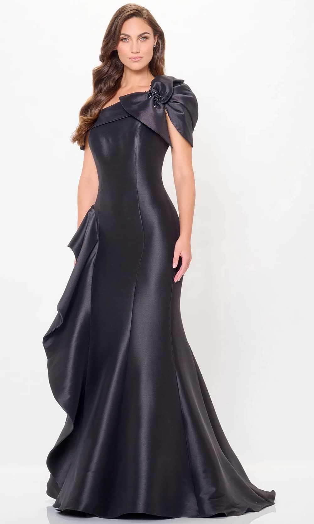 Cameron Blake CB3243 - Bow Draped Evening Dress 14 / Black - Shop Cameron Blake dresses on Couture Candy at CoutureCandy.com Cameron Blake CB3243 - Bow Draped Evening Dress 14 / Black - Shop Cameron Blake dresses on Couture Candy at CoutureCandy.com