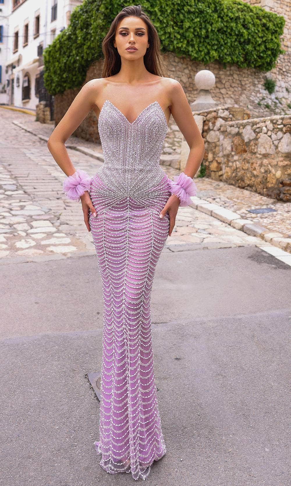 Chic and Holland HF110317 Prom Dress - Lavender | NewYorkDress Chic and Holland HF110317 Prom Dress - Lavender | NewYorkDress