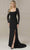 Christina Wu Elegance 17101 - Illusion Sleeve Sheath Evening Dress Evening Dresses 2 / Black