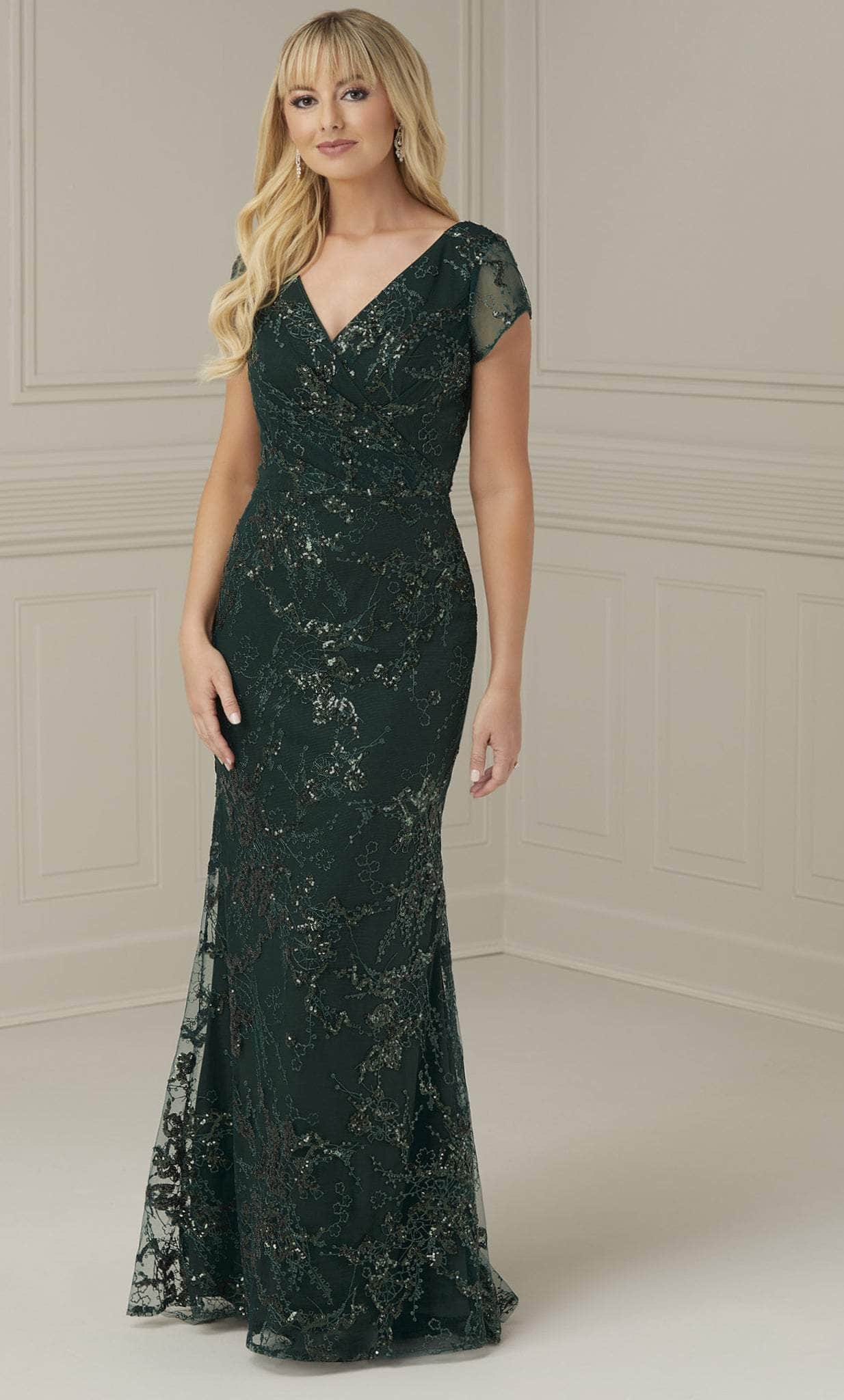 Christina Wu Elegance Dress 17107 Hunter / 6 Christina Wu Elegance Dress 17107 Hunter / 6