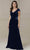 Christina Wu Elegance 17108 - Beaded Velvet Evening Dress Evening Dresses 2 / Navy