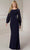 Christina Wu Elegance 17131 - Sheer Sleeve Jersey Evening Gown Winter Formals and Balls 2 / Black