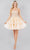 Cinderella Couture 5133J - Strapless Beaded Corset Cocktail Dress Special Occasion Dress XS / Champagne
