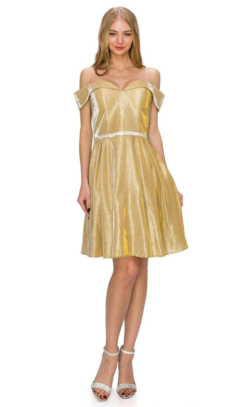Cinderella Couture 8012J - Off-Shoulder Glitter Cocktail Dress 2XL / Gold - Shop Cinderella Couture dresses on Couture Candy at CoutureCandy.com Cinderella Couture 8012J - Off-Shoulder Glitter Cocktail Dress 2XL / Gold - Shop Cinderella Couture dresses on Couture Candy at CoutureCandy.com