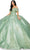 Cinderella Couture 8045J - Floral Appliqued Deep Sweetheart Ballgown Special Occasion Dress