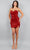 Cinderella Couture 8112J - Strapless Sequin Cocktail Dress Special Occasion Dress XS / Red