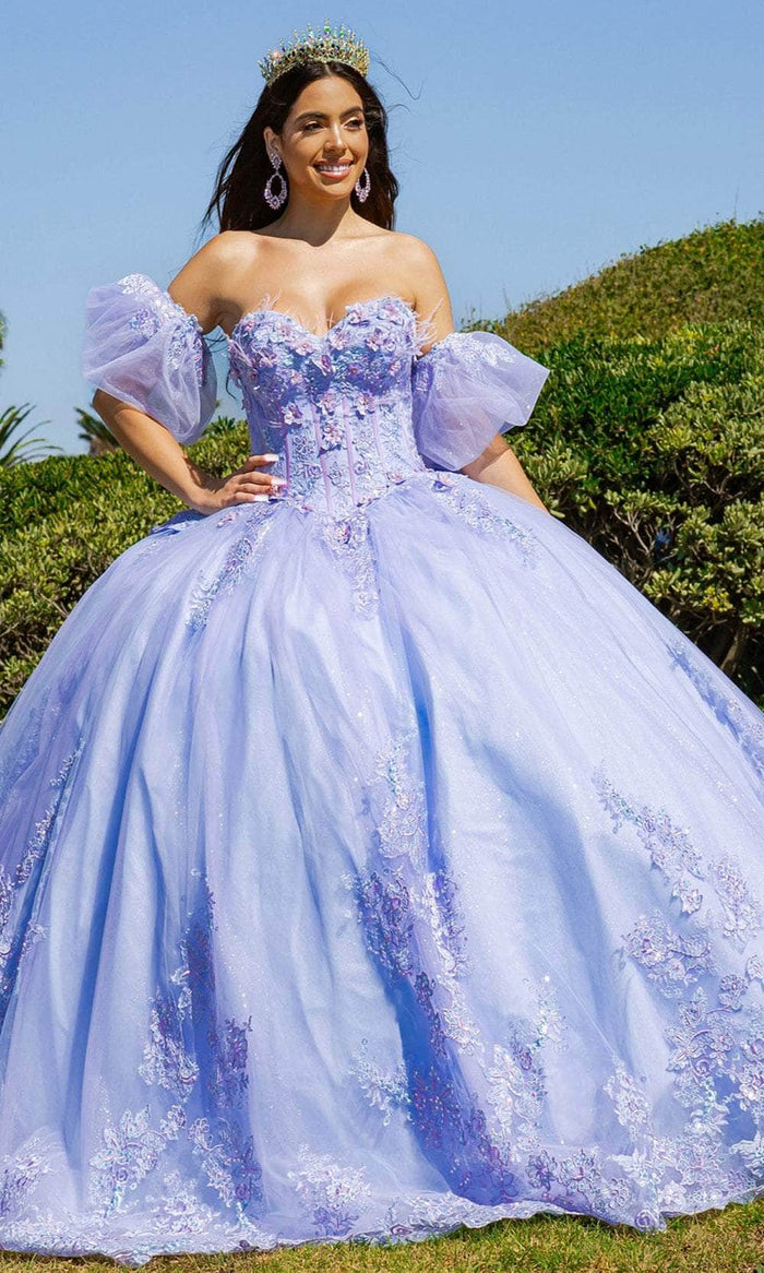 Cinderella Couture 8115J - Embroidered Sweetheart Neck Ballgown Ball Gowns XS / Blue