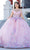 Cinderella Couture 8125J - 3D Floral Embellished Ballgown Ball Gowns XS / Pink