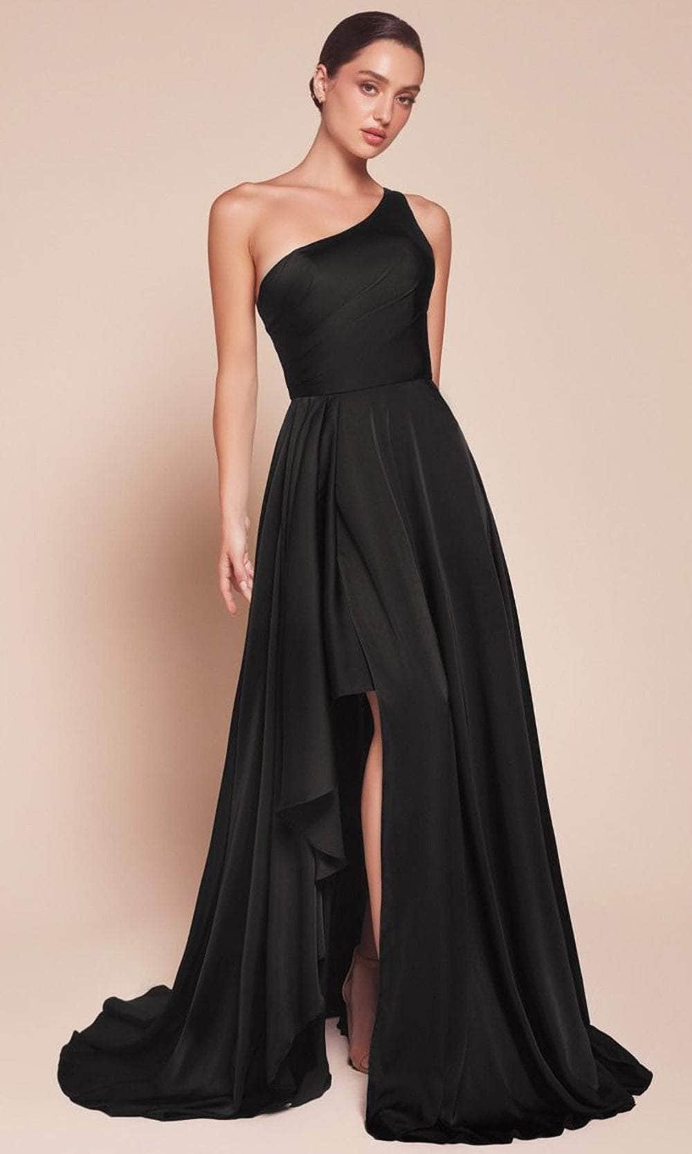 Cinderella Divine 7450 - Asymmetrical Hem Long Gown Cinderella Divine 7450 - Asymmetrical Hem Long Gown