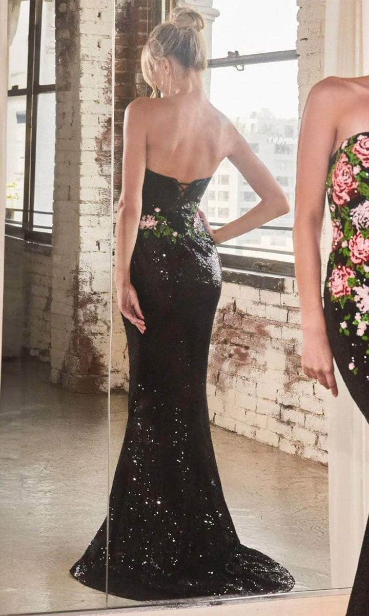 Cinderella Divine 9310 Floral Pleated Grade 8 Grad Dress