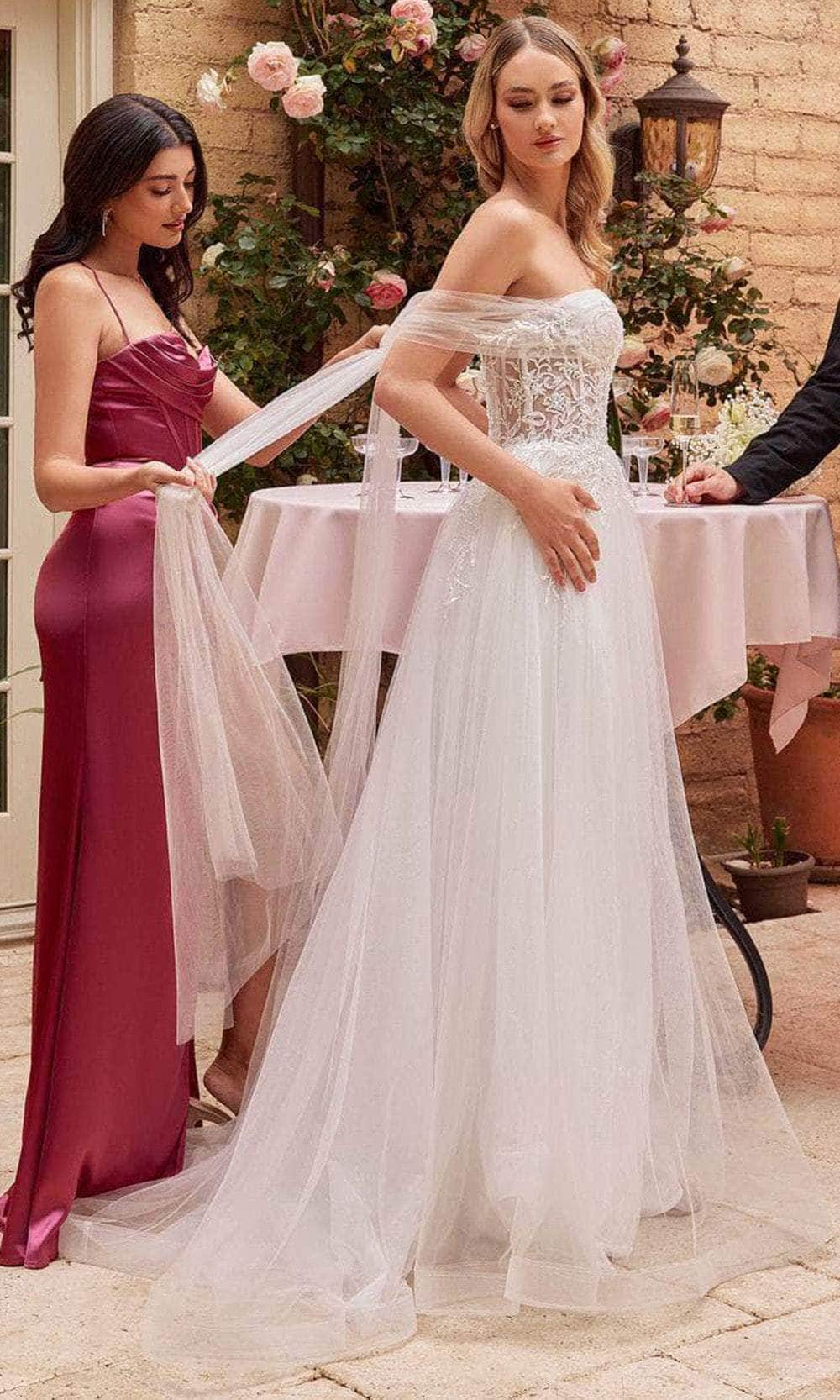 Cinderella Divine CD827W - Halter Corset Bridal Dress Cinderella Divine CD827W - Halter Corset Bridal Dress