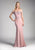 Cinderella Divine - Scalloped Off Shoulder Lace Applique Gown CF158 Bridesmaid Dresses XL / Dusty Rose