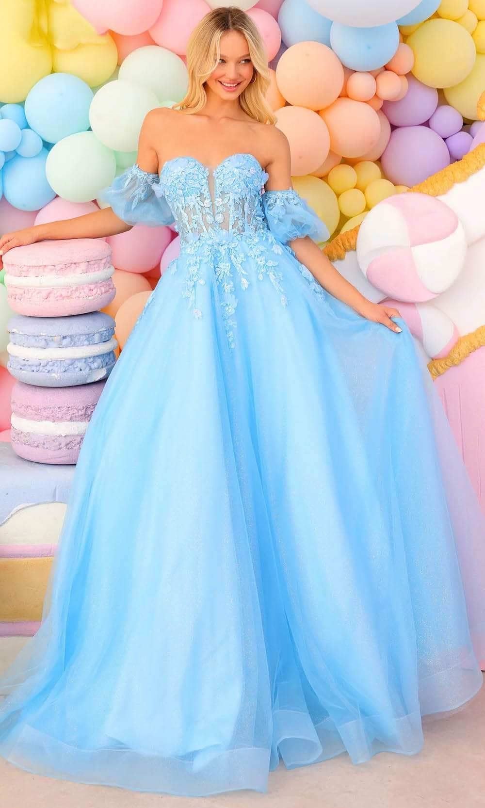 Clarisse 810721 - Applique Corset Prom Gown Couture Candy Clarisse 810721 - Applique Corset Prom Gown Couture Candy