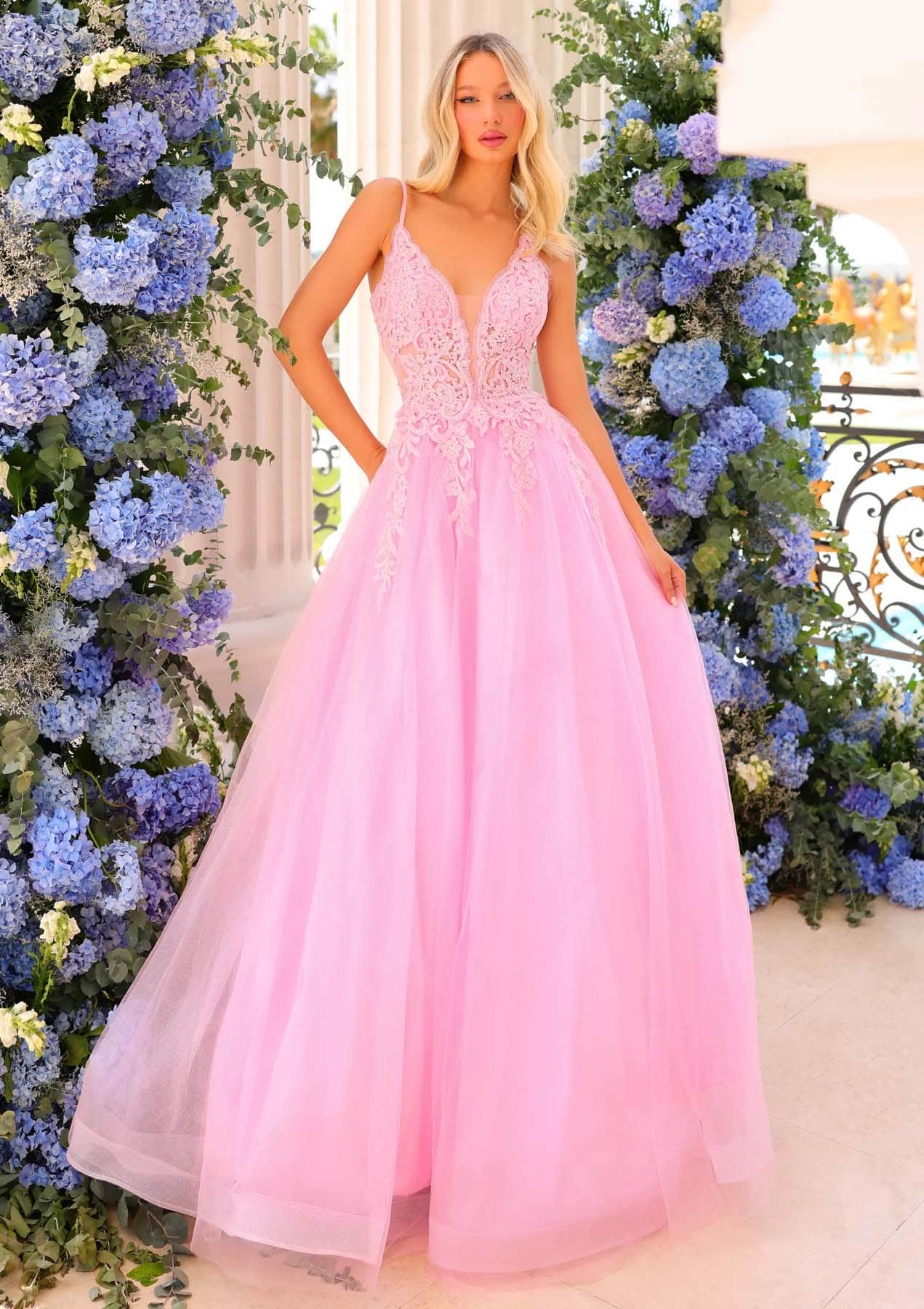 Clarisse 810784 - Lace Up A-Line Prom Gown 6 / Baby Pink - Shop Clarisse dresses on Couture Candy at CoutureCandy.com Clarisse 810784 - Lace Up A-Line Prom Gown 6 / Baby Pink - Shop Clarisse dresses on Couture Candy at CoutureCandy.com