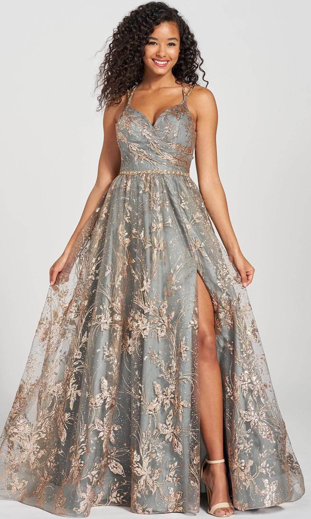 Colette CL12218 Prom Dress - Gold-Pewter | NewYorkDress Colette CL12218 Prom Dress - Gold-Pewter | NewYorkDress
