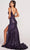 Colette By Daphne CL2041 - Sequined V-Neck Evening Dress