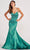 Colette By Daphne CL2043 - Sleeveless Mermaid Evening Gown Prom Dresses 00 / Jade