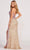 Colette By Daphne CL2049 - Sequined High Slit Shiny Dress Evening Dresses