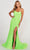 Colette By Daphne CL2060 - Sequined Scoop Evening Dress Evening Dresses 00 / Lime