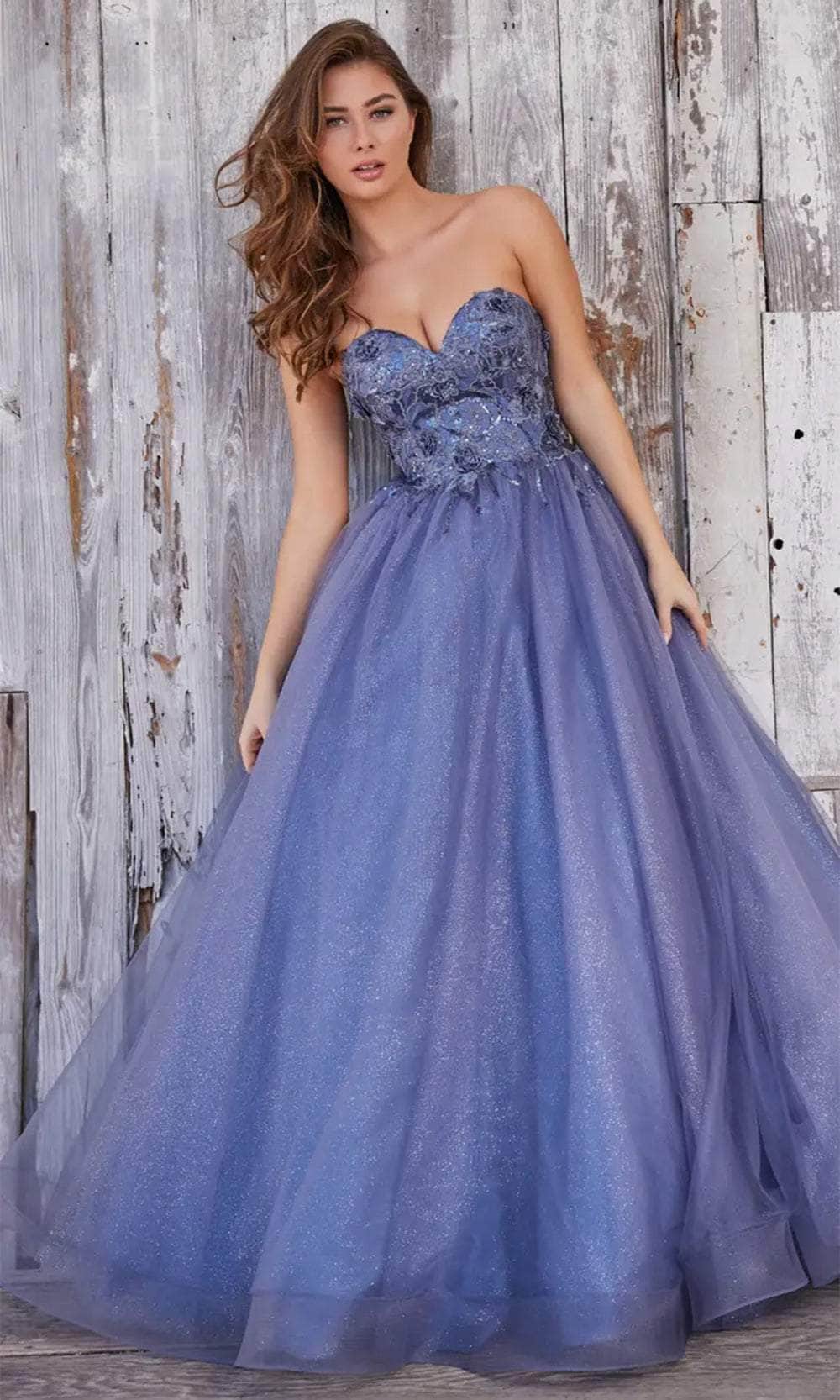 sachin and babi light blue dress Colette By Daphne CL5161