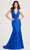 Colette By Daphne CL5199 - Halter Tie Back Prom Dress Prom Dresses 00 / Royal Blue
